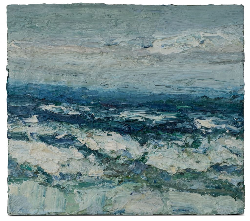 Torsten Ueschner ein Bild aus dem Zyklus Das Meer pastos und expressiv auf Leinwand gemalt.