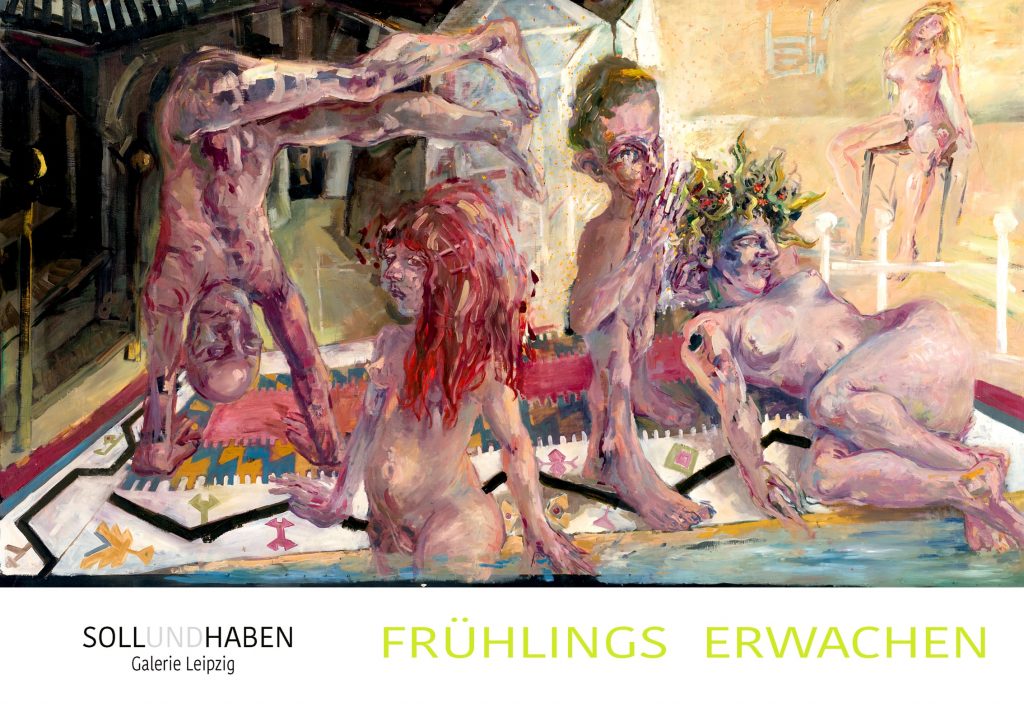 In der Ausstellung Frühlingserwachen 2023 ist das Gemälde Kellerbad von Thomas Gatzemeier zu sehen.
